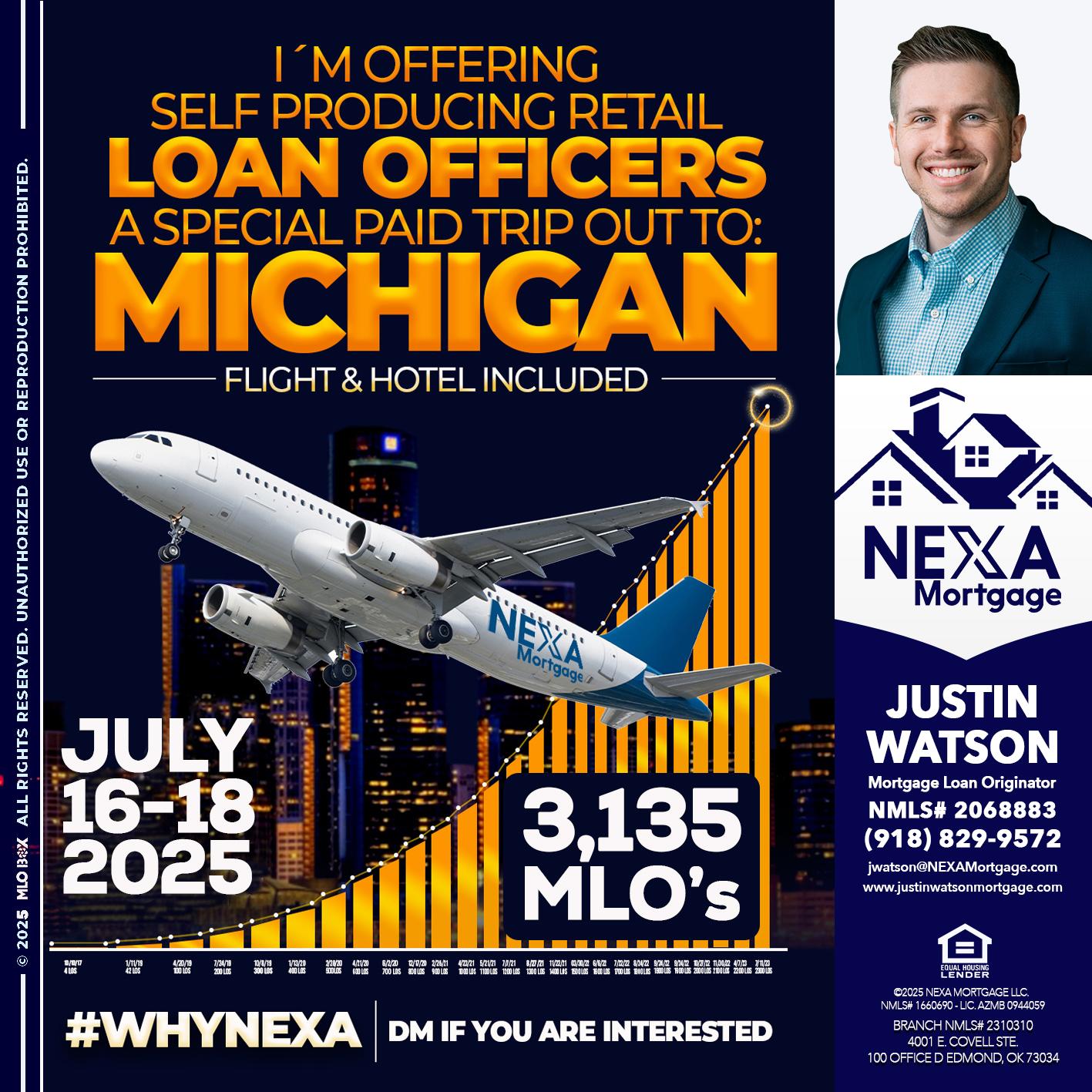 MICHIGAN TRIP - Justin Watson -Mortgage Loan Originator