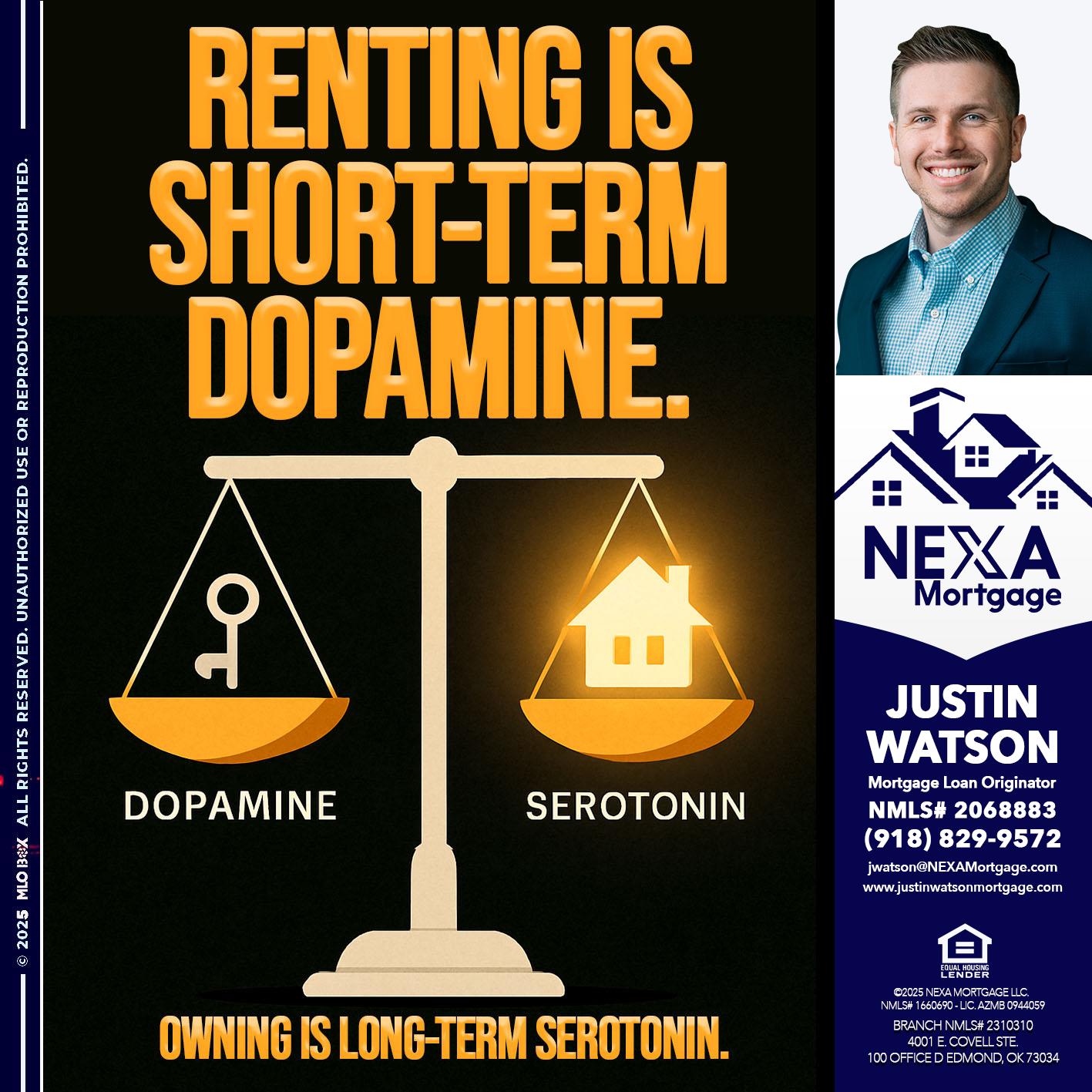 RENTING IS SHORT TERM - Justin Watson -Mortgage Loan Originator