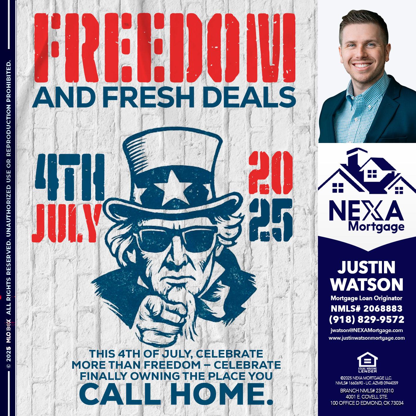 FREEDOM - Justin Watson -Mortgage Loan Originator