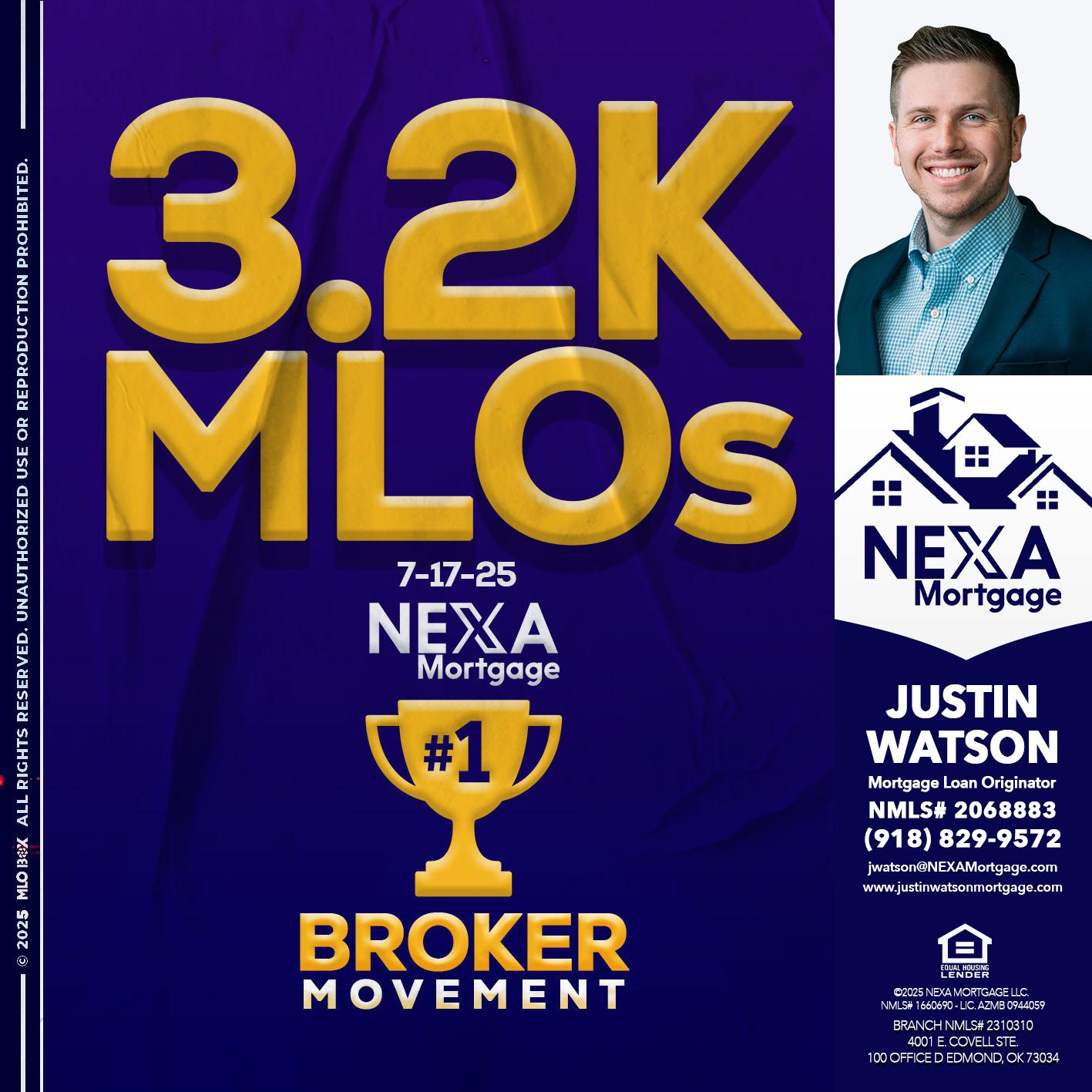 3.2K MLOs - Justin Watson -Mortgage Loan Originator