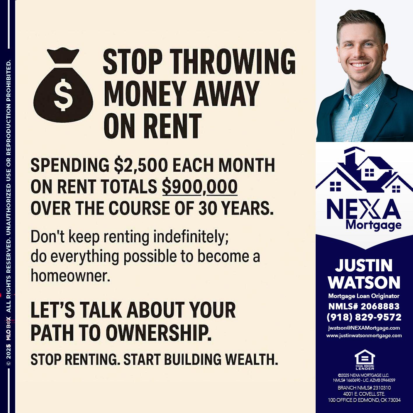 STOP THROWING - Justin Watson -Mortgage Loan Originator