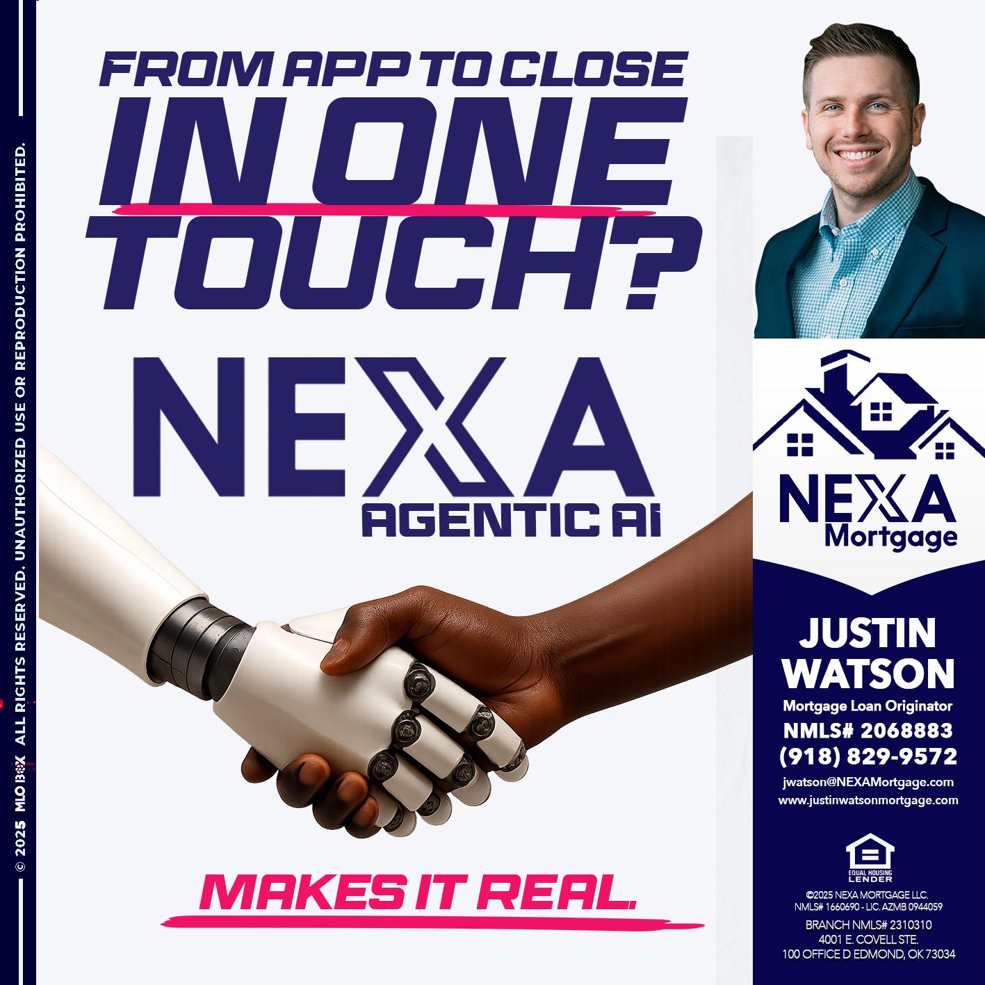 IN ONE TOUCH - Justin Watson -Mortgage Loan Originator