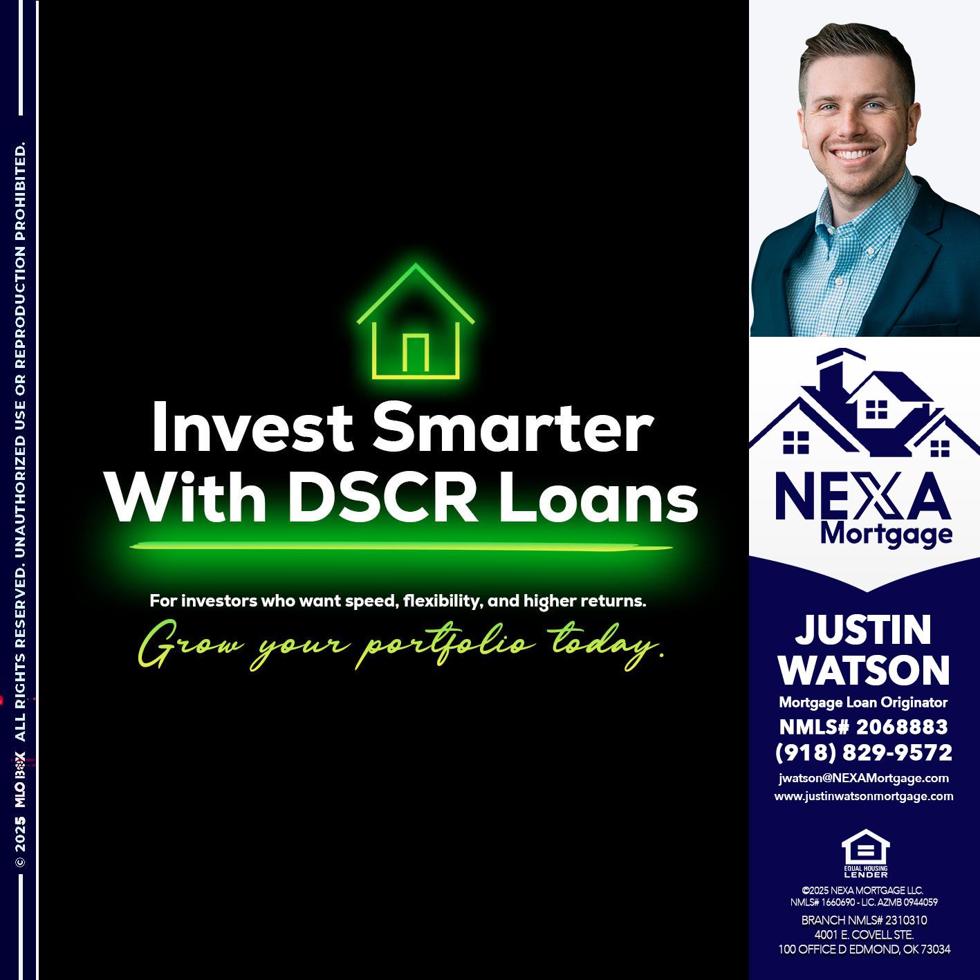 invest smarter - Justin Watson -Mortgage Loan Originator