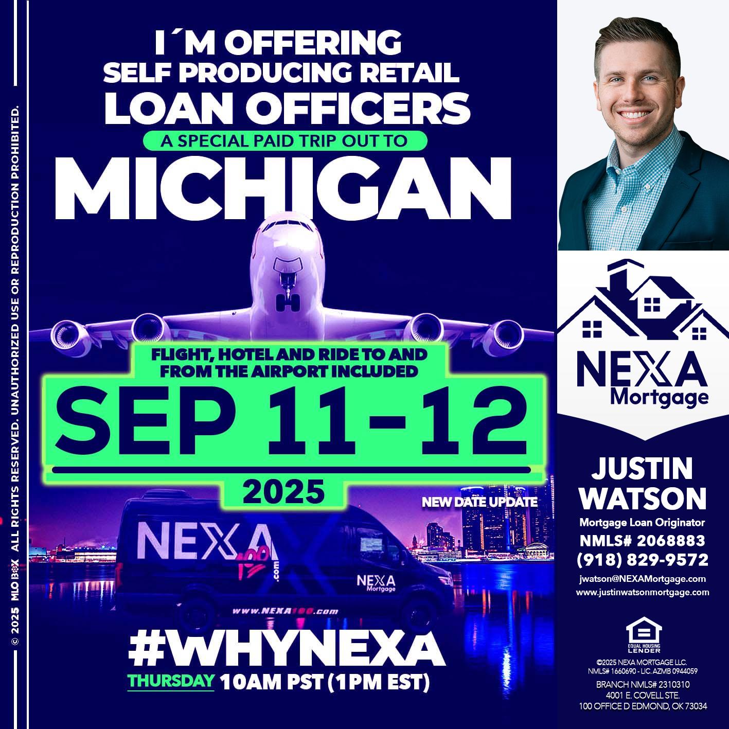 MICHIGAN TRIP - Justin Watson -Mortgage Loan Originator