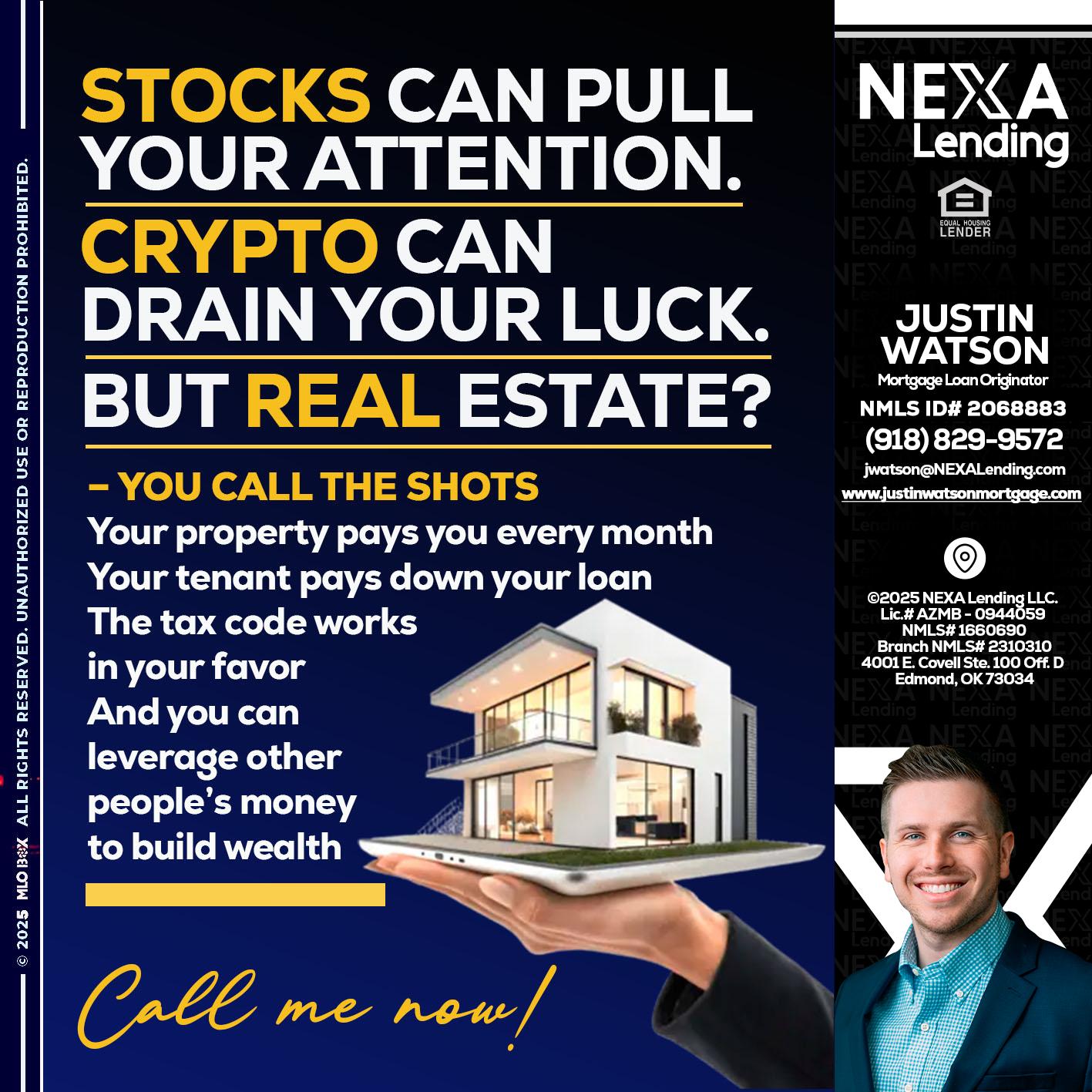 STOCK YOUR - Justin Watson -Mortgage Loan Originator