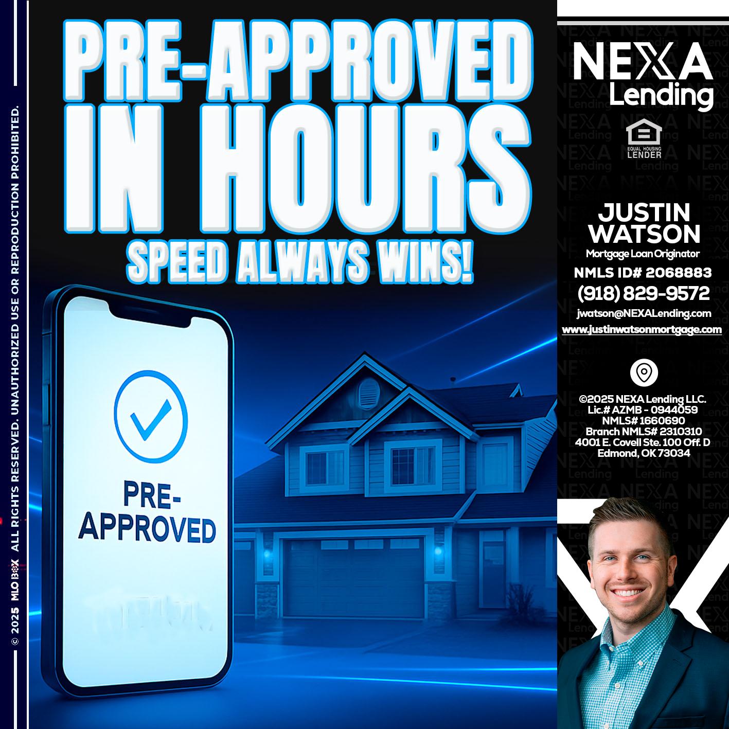 PRE - Justin Watson -Mortgage Loan Originator