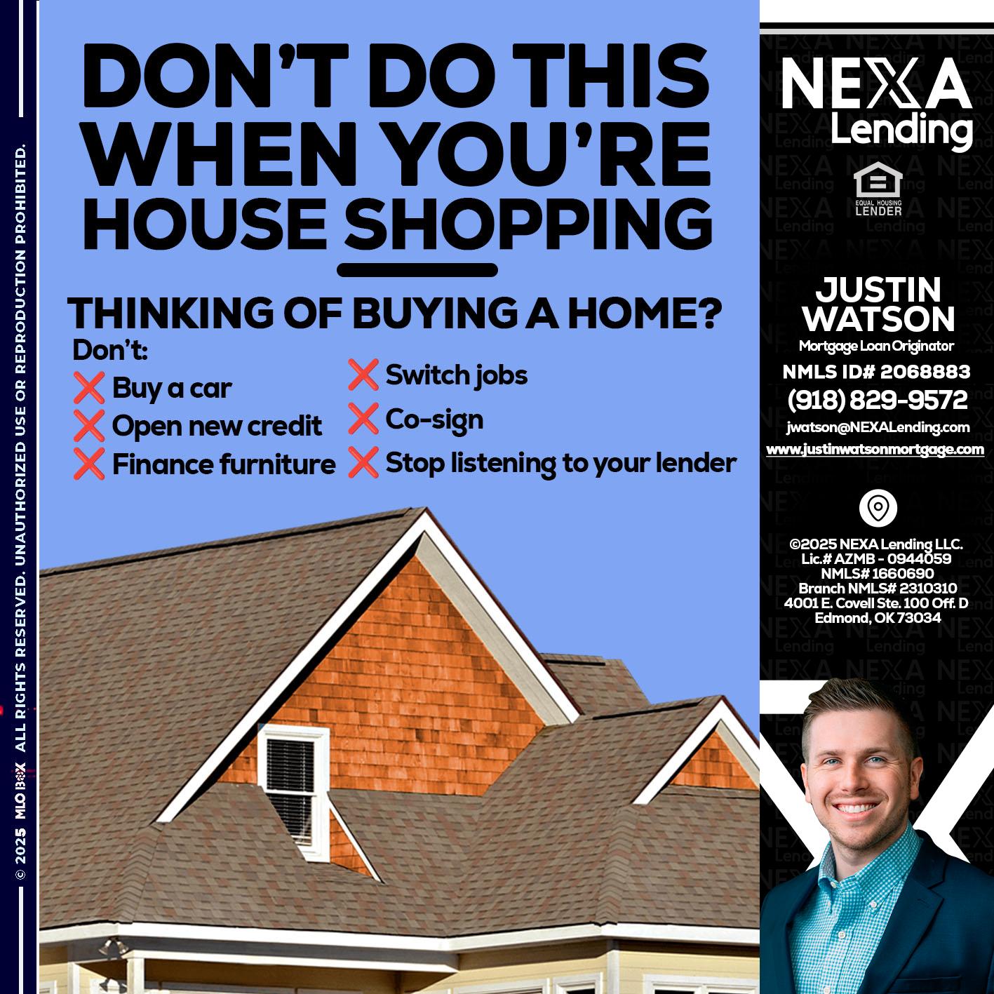DONT DO THIS - Justin Watson -Mortgage Loan Originator