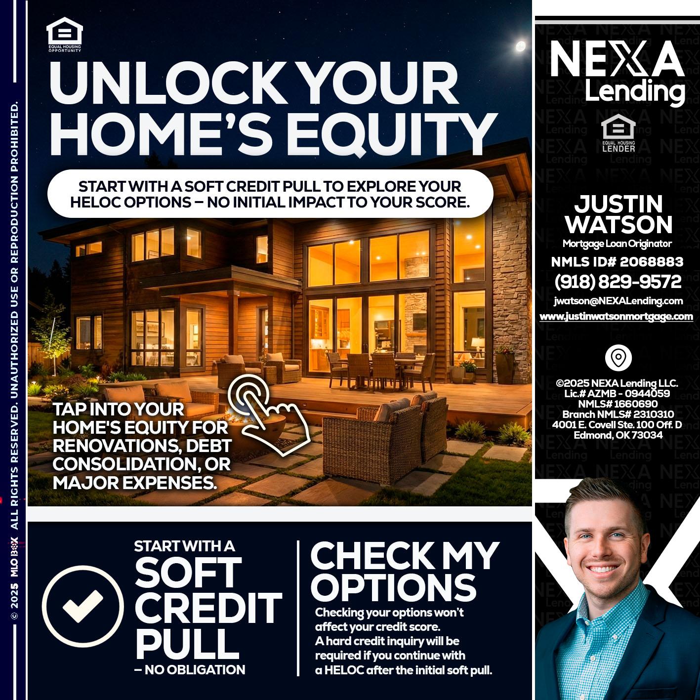 UNLOCK YOUR HOMES - Justin Watson -Mortgage Loan Originator