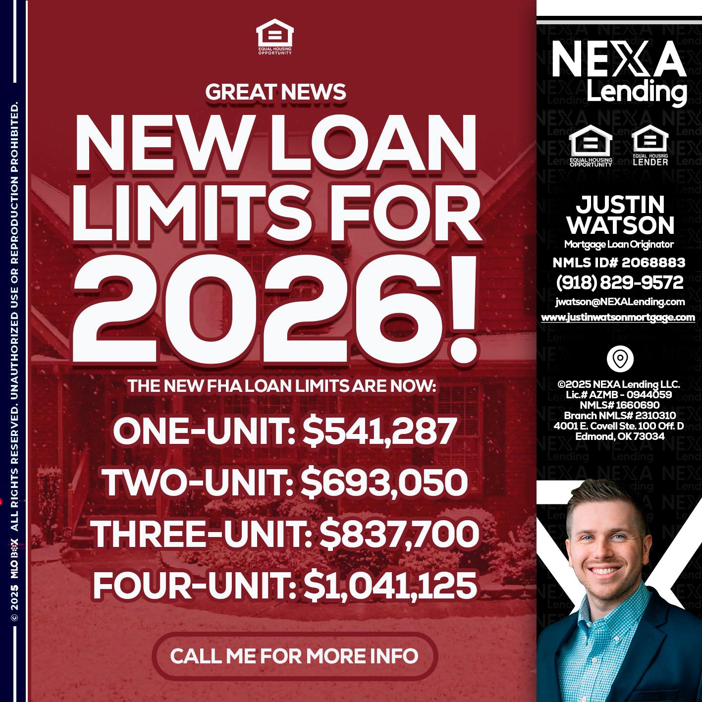 loan limits - Justin Watson -Mortgage Loan Originator
