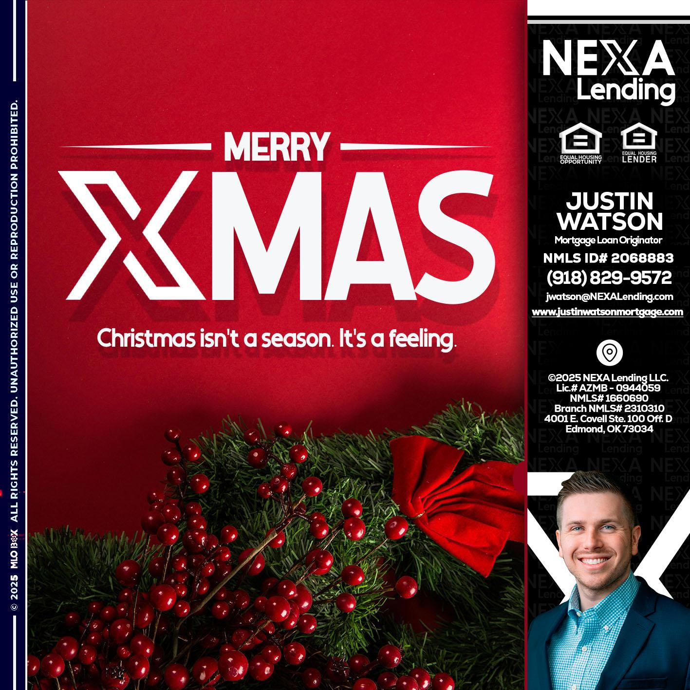merry xmas - Justin Watson -Mortgage Loan Originator