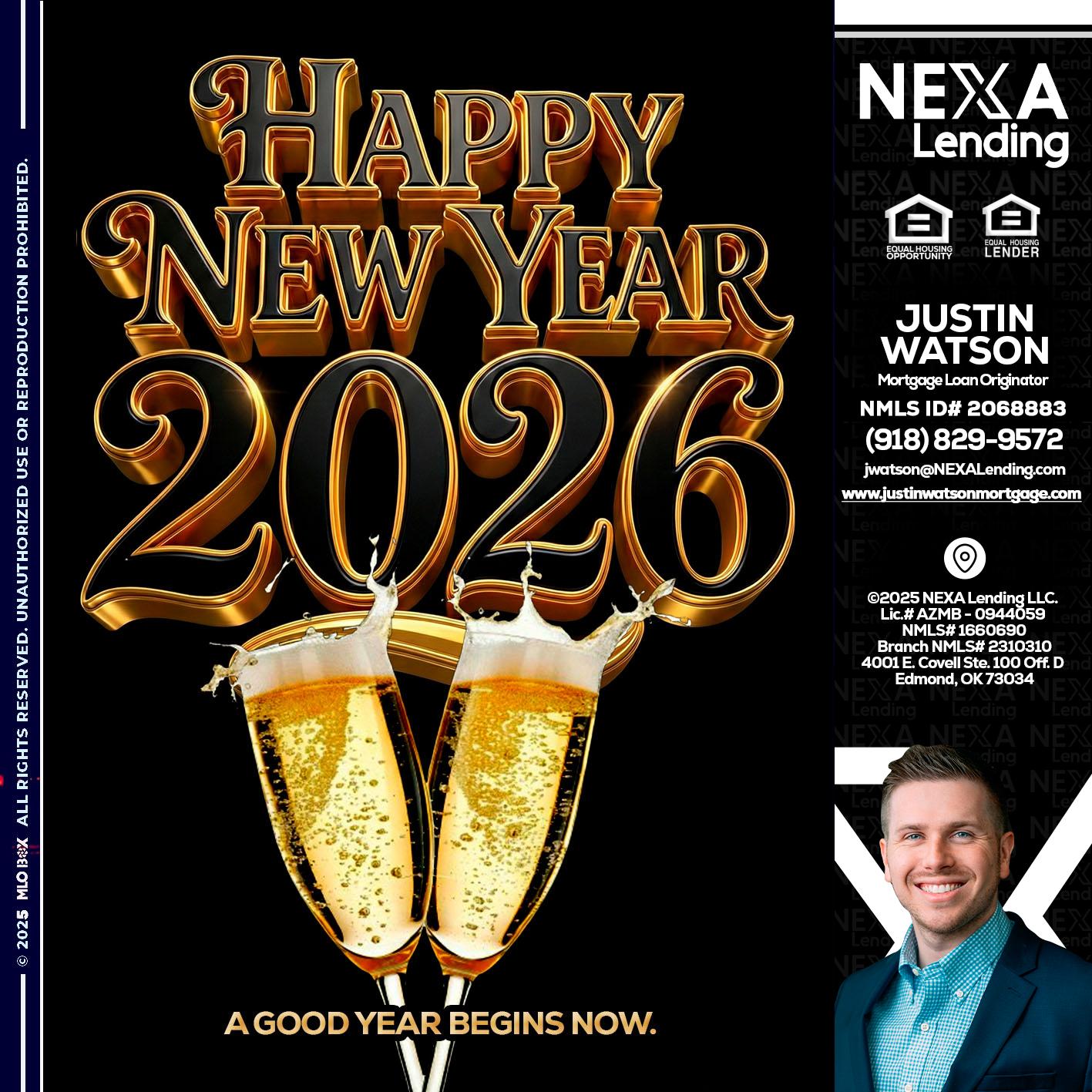 happy new year 2026 - Justin Watson -Mortgage Loan Originator