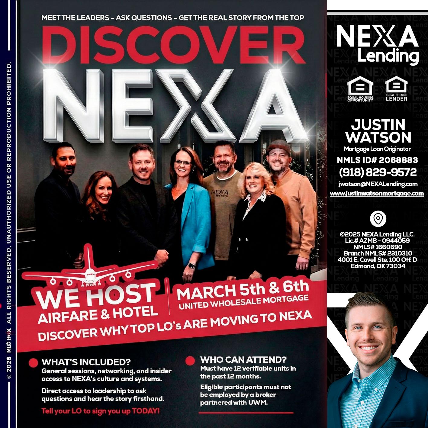 DISCOVER NEXA - Justin Watson -Mortgage Loan Originator
