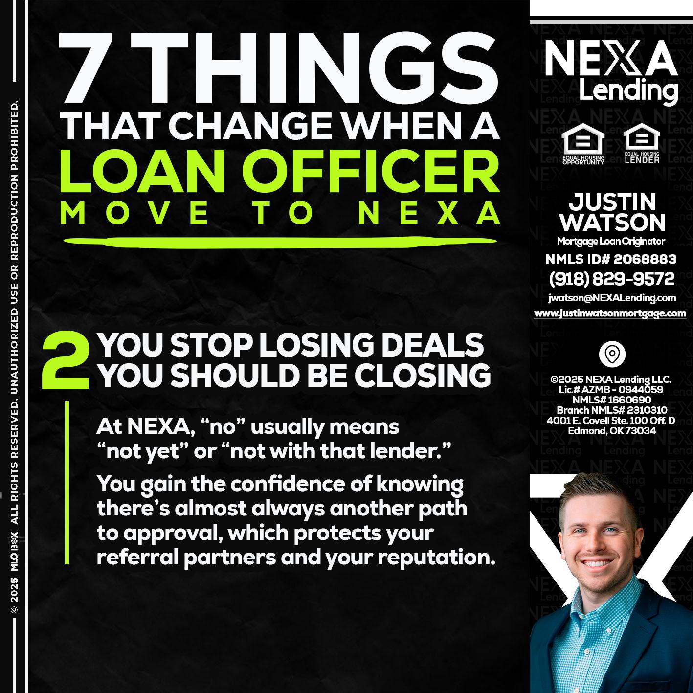 7 THINGS (2) - Justin Watson -Mortgage Loan Originator