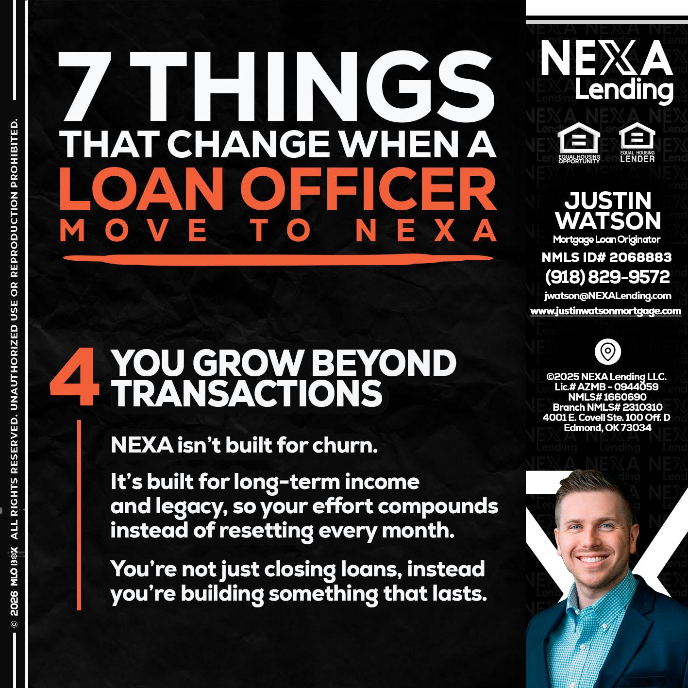 7 THINGS (4) - Justin Watson -Mortgage Loan Originator