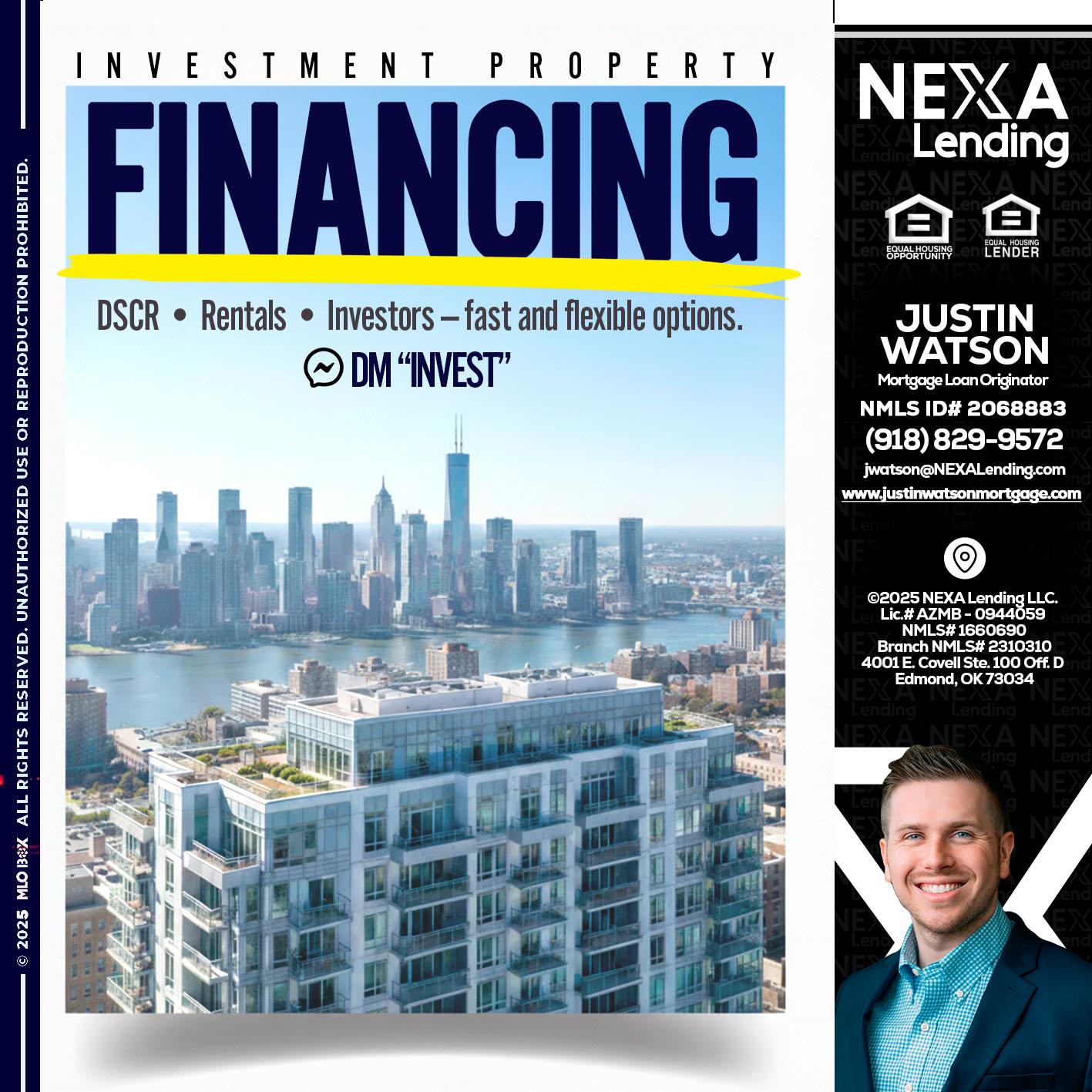 FINANCING - Justin Watson -Mortgage Loan Originator