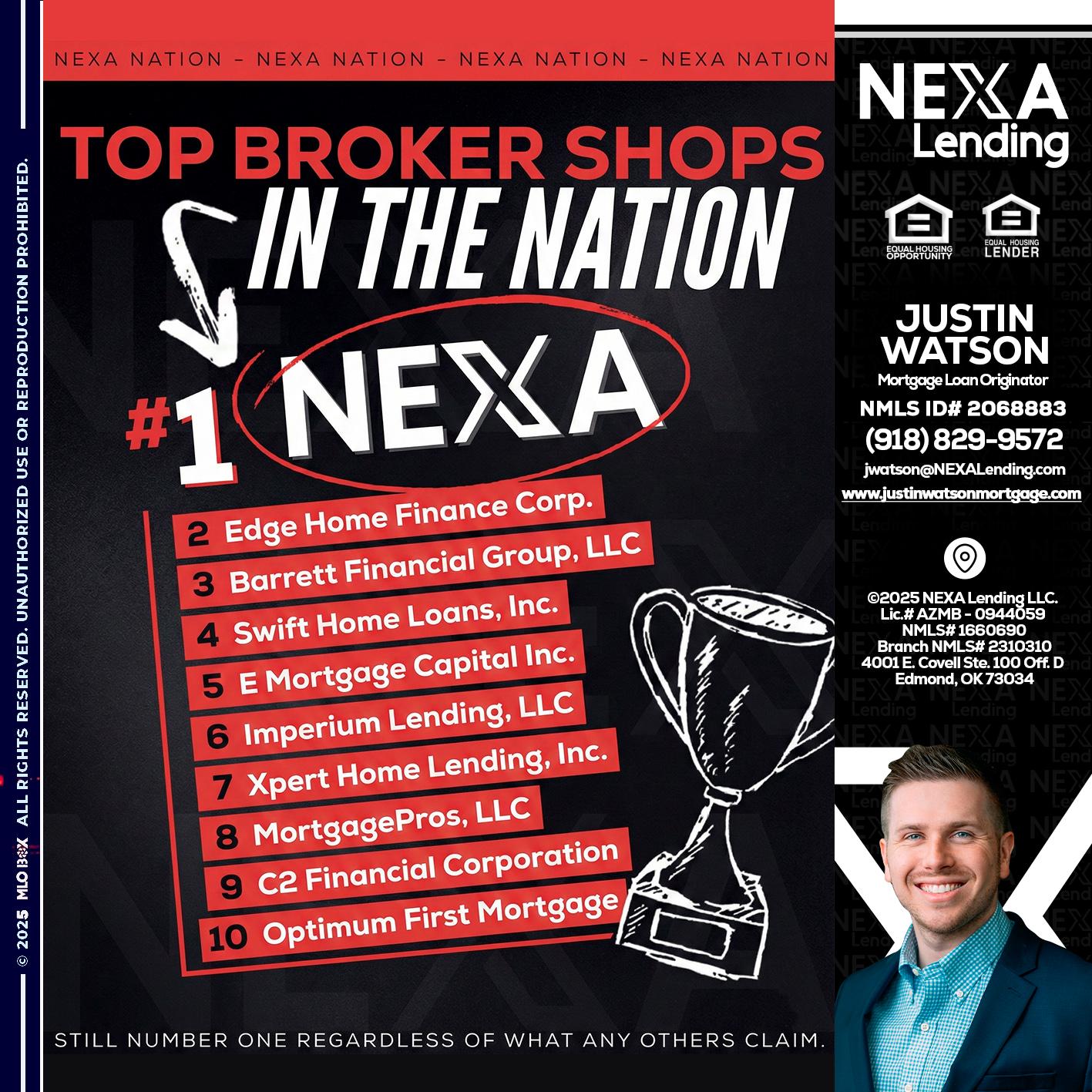 top broker - Justin Watson -Mortgage Loan Originator