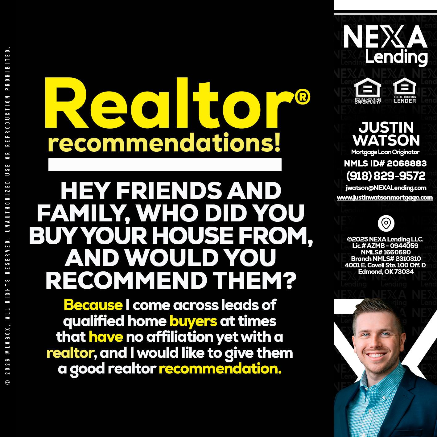 REALTOR - Justin Watson -Mortgage Loan Originator