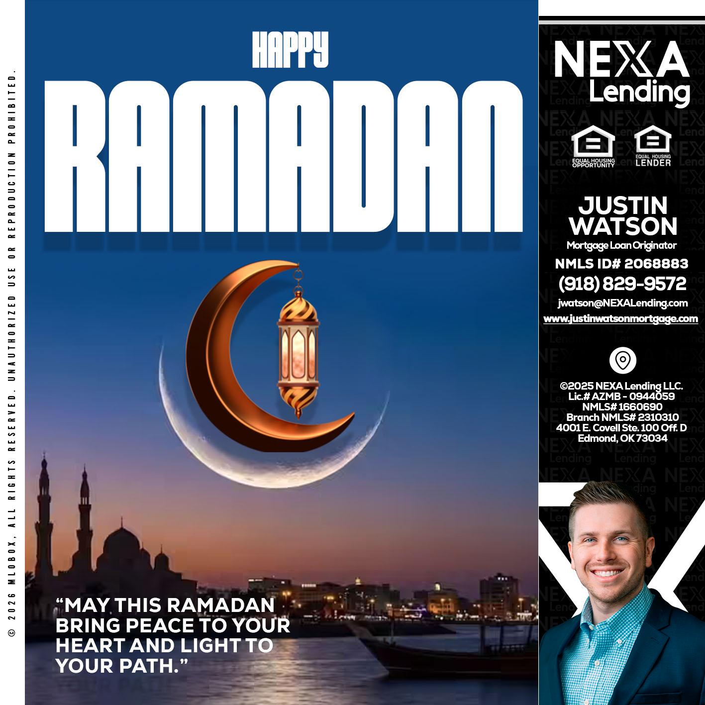 RAMADAN - Justin Watson -Mortgage Loan Originator