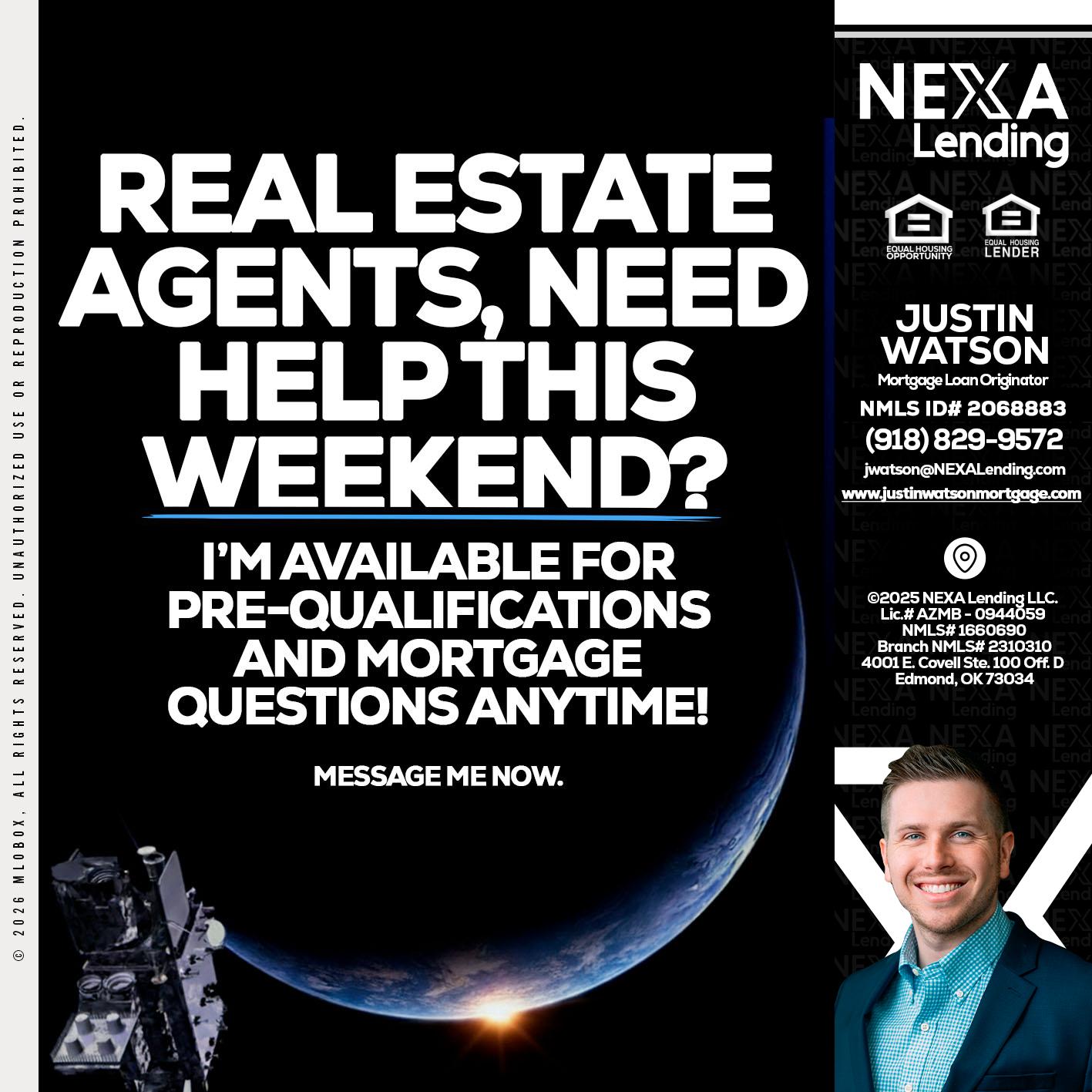REAL ESTATE AGENTS - Justin Watson -Mortgage Loan Originator