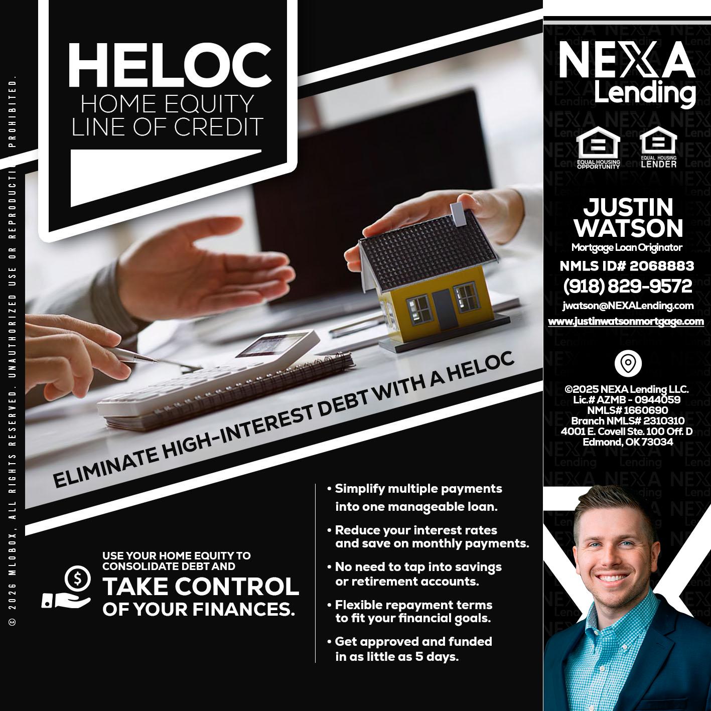 HELOC - Justin Watson -Mortgage Loan Originator