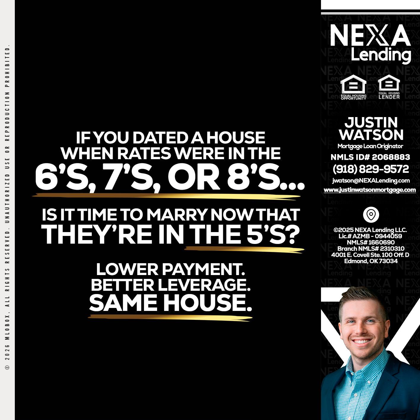 if you dated a house - Justin Watson -Mortgage Loan Originator