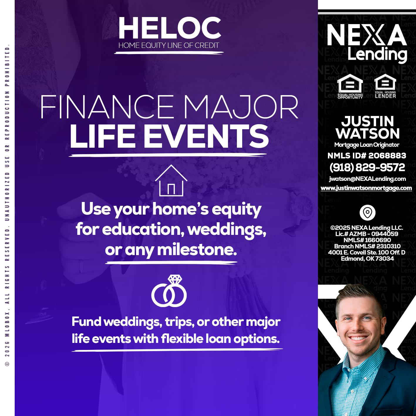 HELOC - Justin Watson -Mortgage Loan Originator