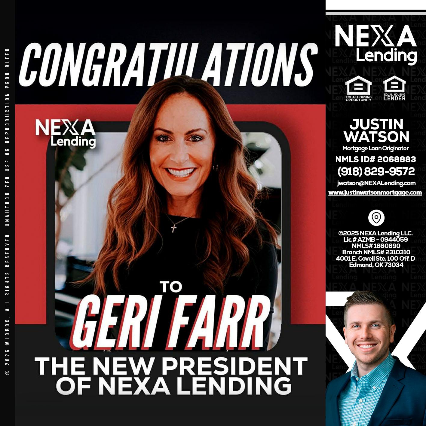 CONGRATULATIONS - Justin Watson -Mortgage Loan Originator