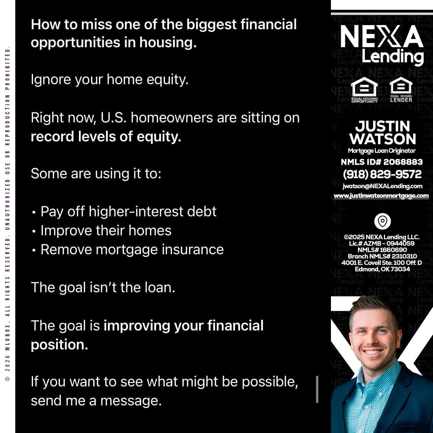 how to miss - Justin Watson -Mortgage Loan Originator