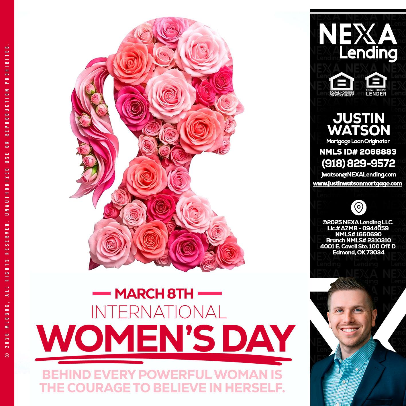 MARCH 8TH - Justin Watson -Mortgage Loan Originator