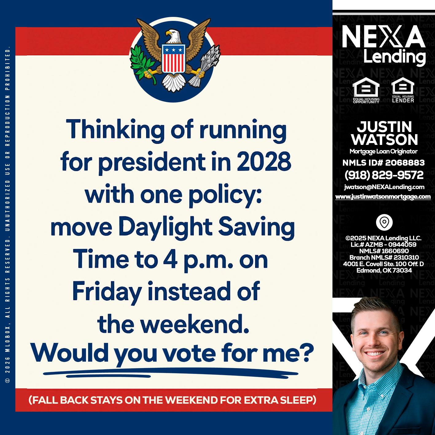 THINKING OF RUNING - Justin Watson -Mortgage Loan Originator