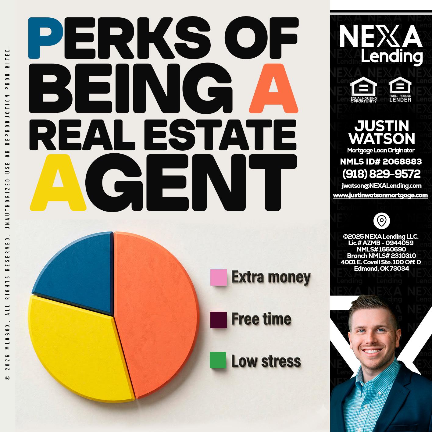 PERKS OF BEING - Justin Watson -Mortgage Loan Originator