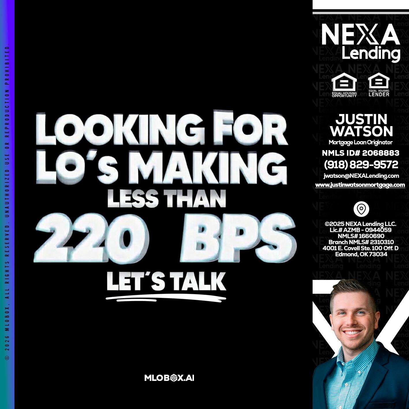 LOOKING FOR - Justin Watson -Mortgage Loan Originator