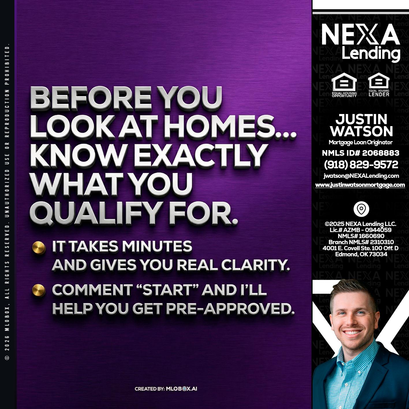 BEFORE YOU - Justin Watson -Mortgage Loan Originator