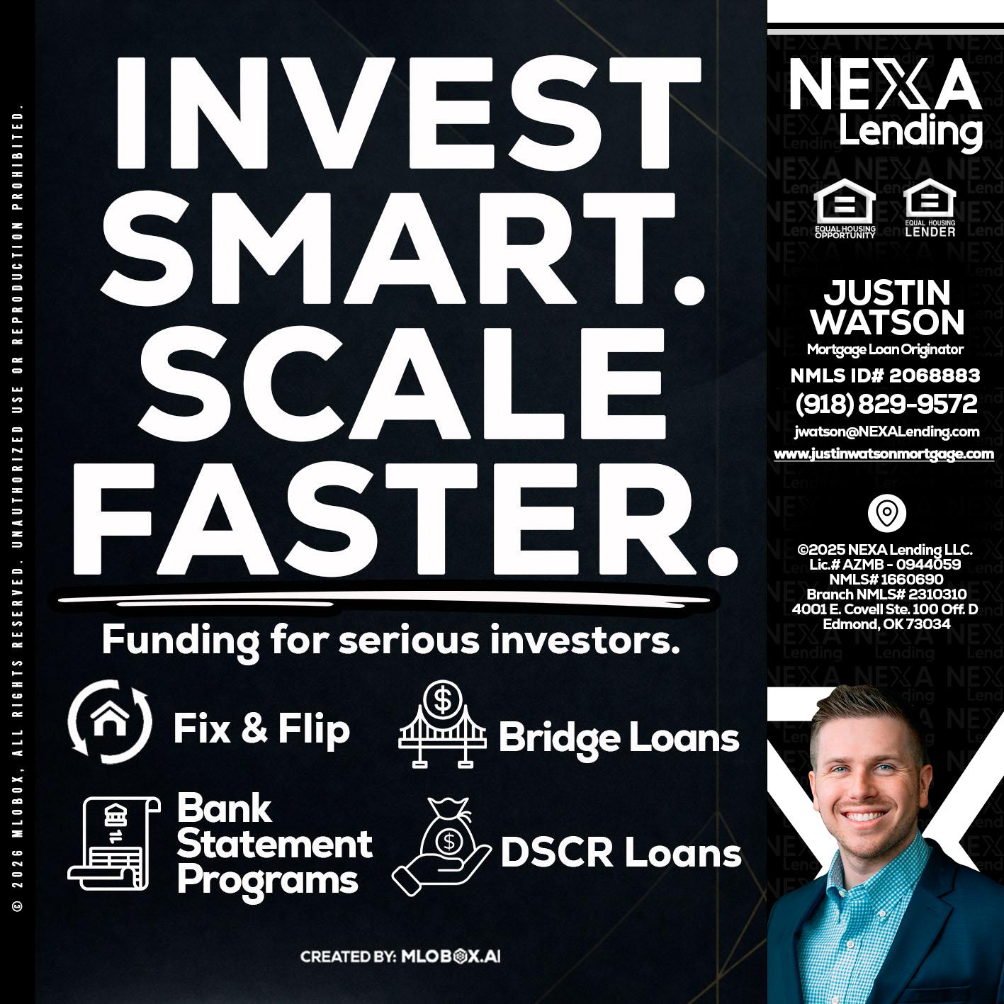 INVEST SMART - Justin Watson -Mortgage Loan Originator