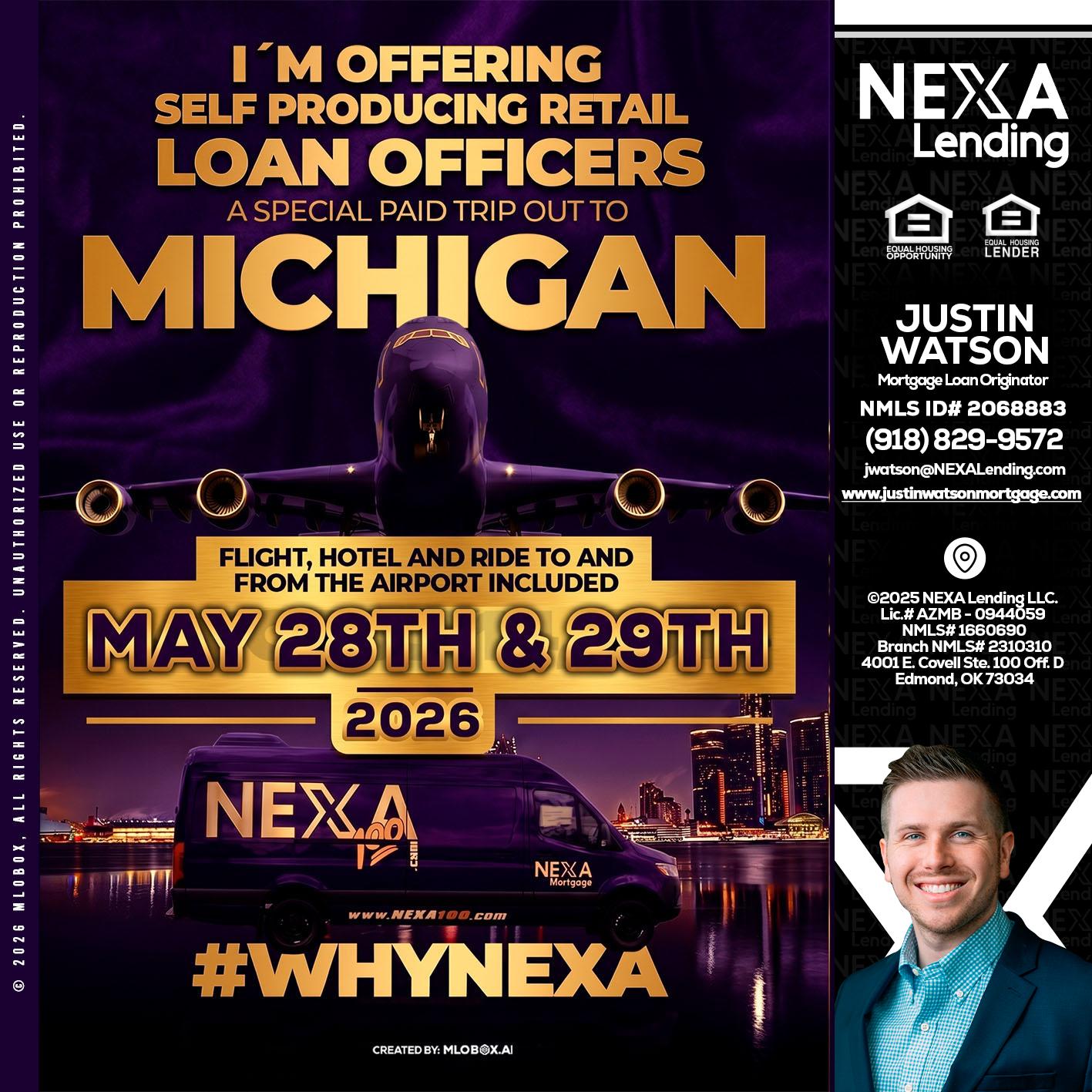 MICHIGAN - Justin Watson -Mortgage Loan Originator