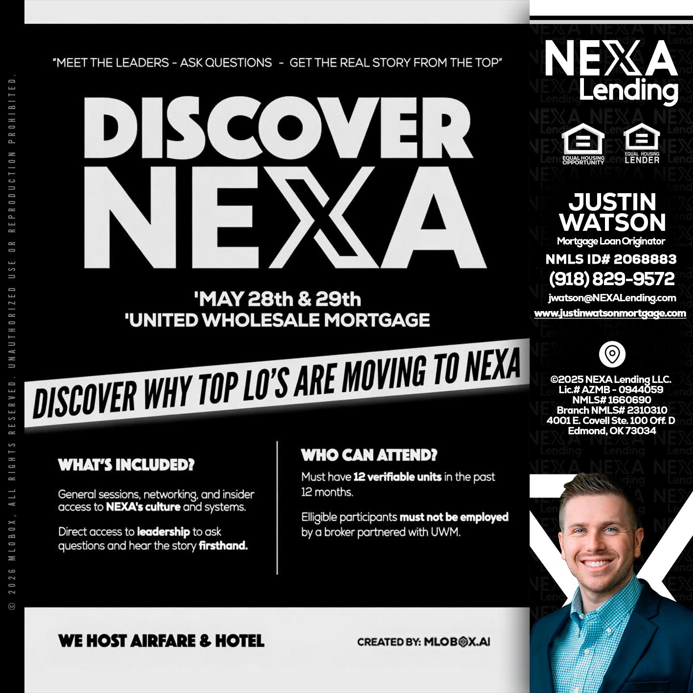 DISCOVER NEXA - Justin Watson -Mortgage Loan Originator