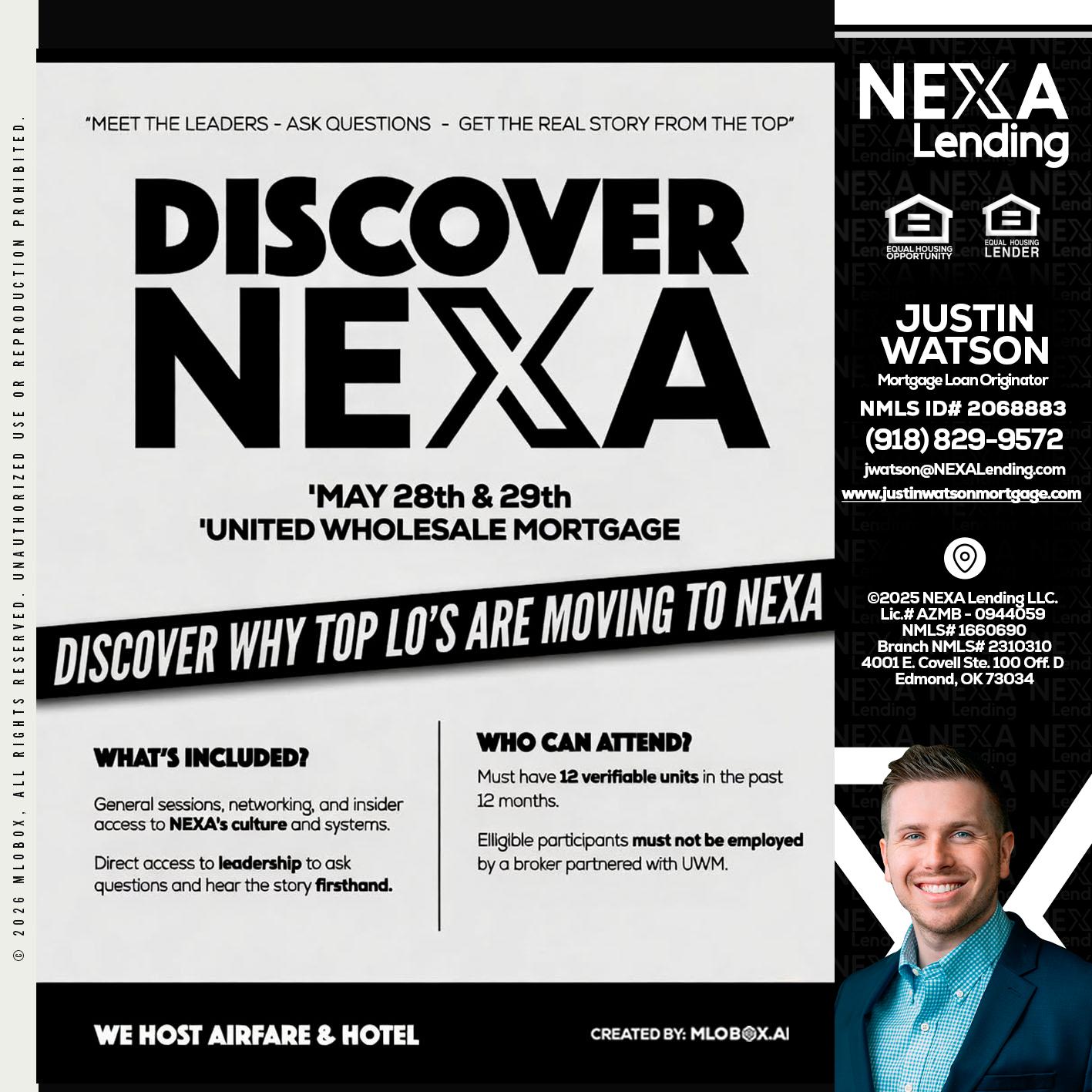 DISCOVER NEXA - Justin Watson -Mortgage Loan Originator