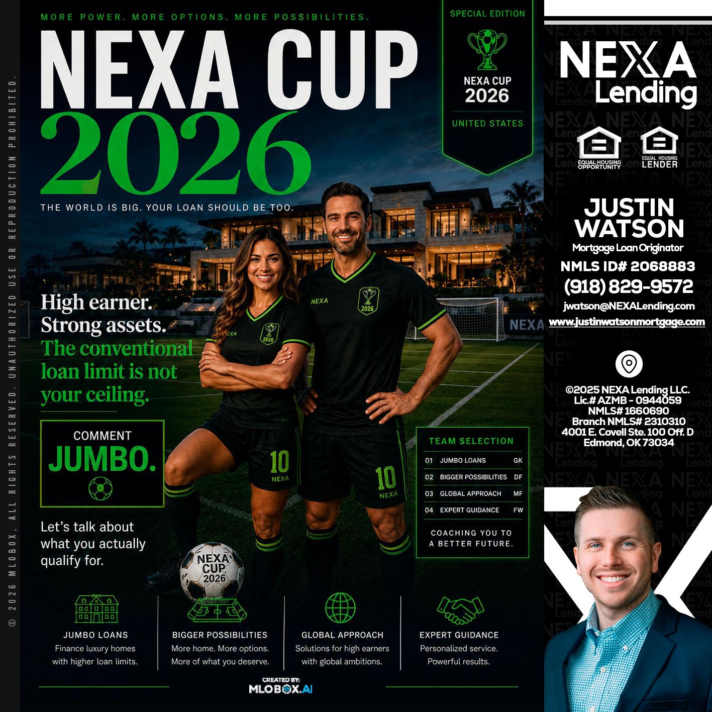 NEXA CUP 2026 - Justin Watson -Mortgage Loan Originator