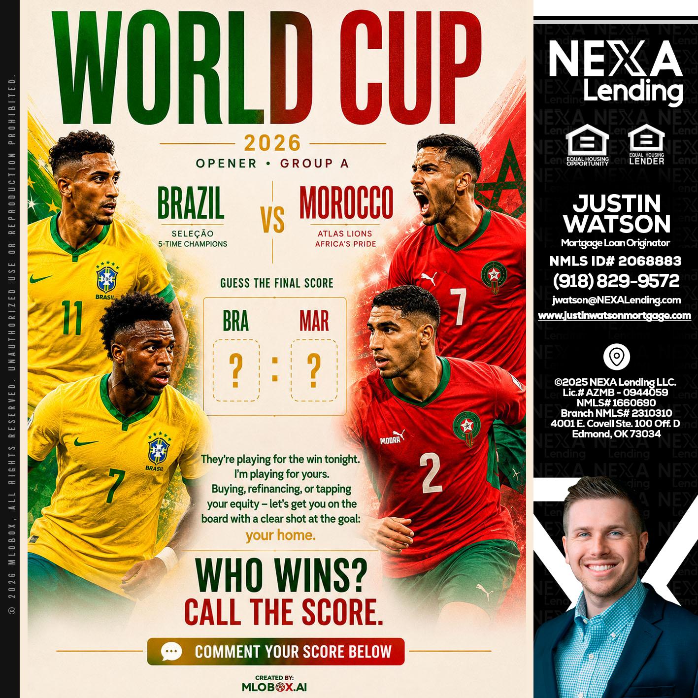 WORLD CUP - Justin Watson -Mortgage Loan Originator
