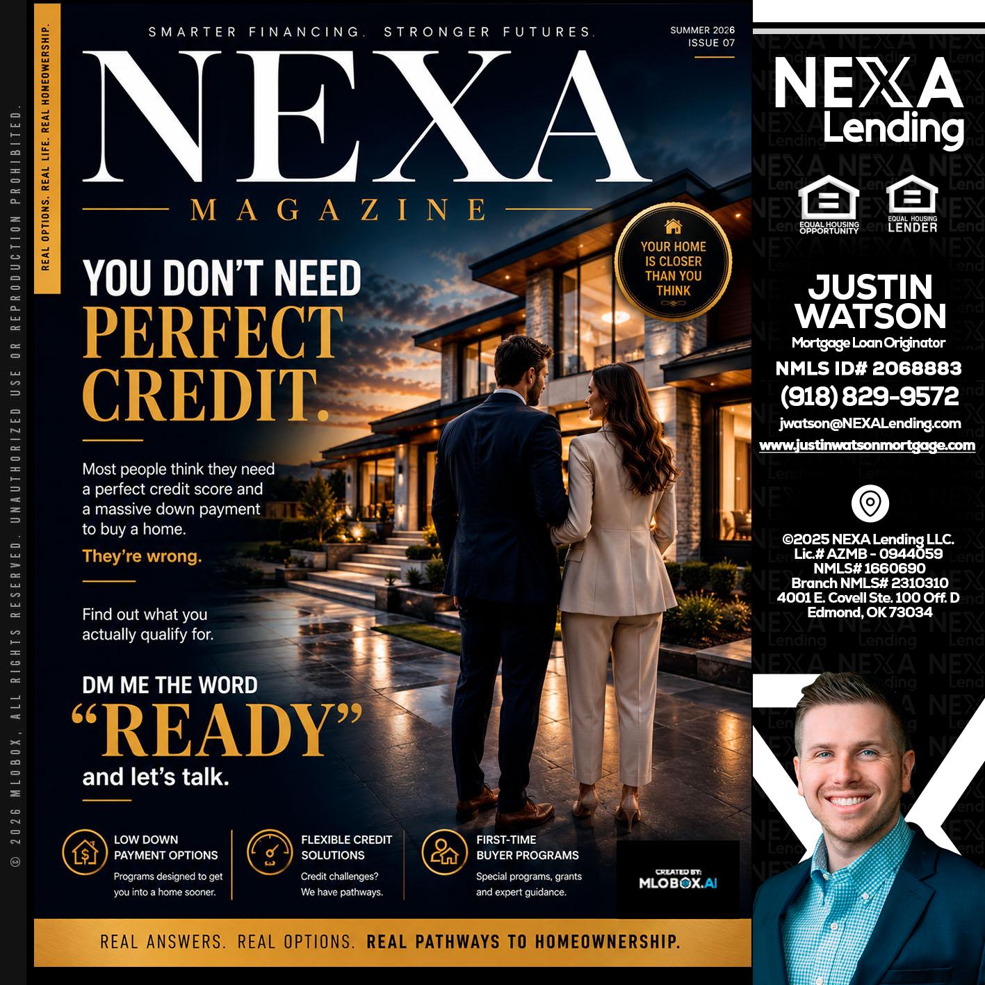 NEXA MAGAZINE - Justin Watson -Mortgage Loan Originator