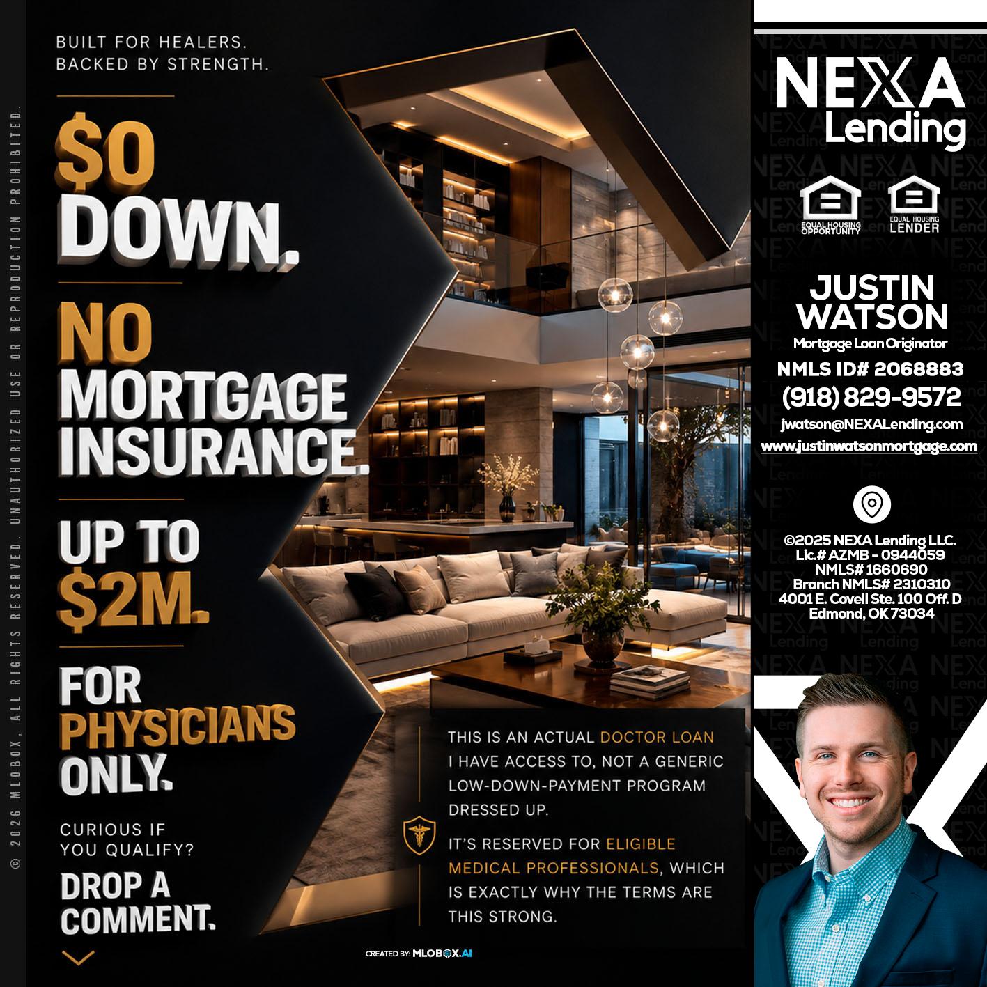 $0 DOWN - Justin Watson -Mortgage Loan Originator