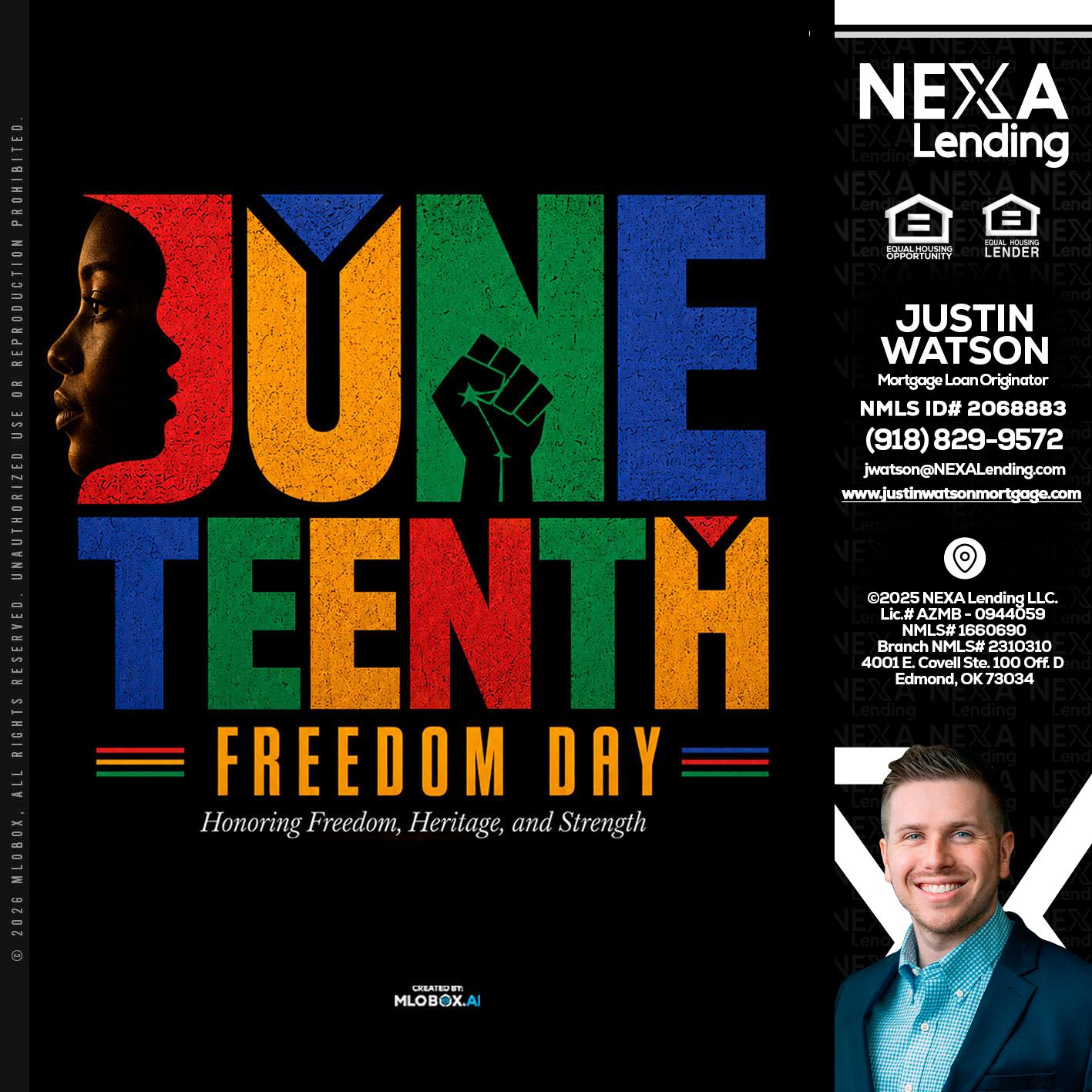 Juneteenth - Justin Watson -Mortgage Loan Originator