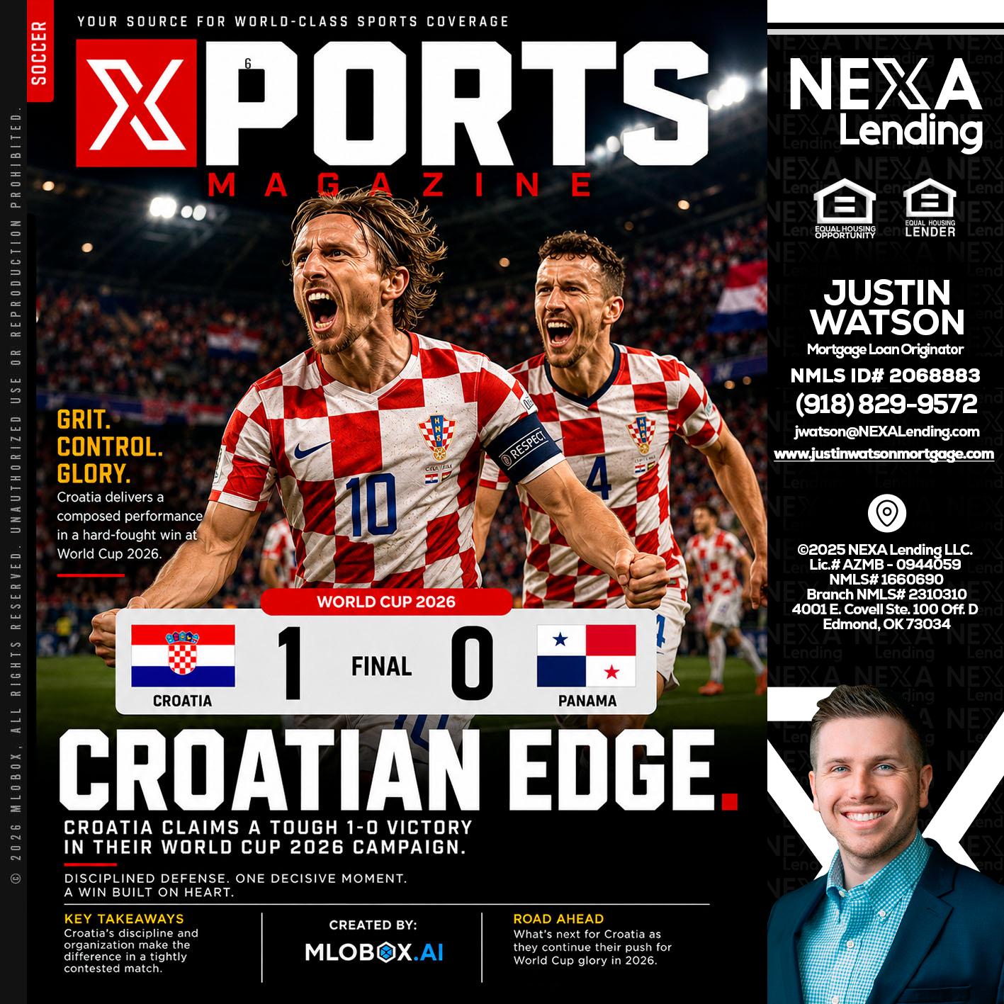 CROATIA 1-0 PANAMA - Justin Watson -Mortgage Loan Originator